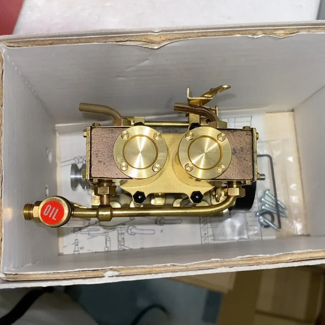 2DR Steam Engine Model and B2F Horizontal Boiler Model Mini Steam Machine Diy Assembly Kit Physical Scientific Experiment Toys