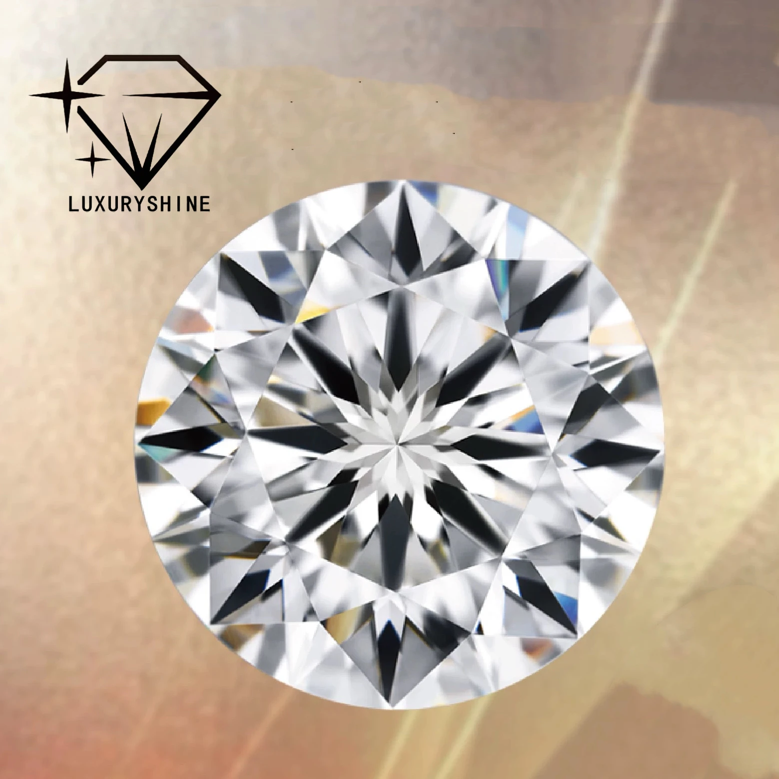 

LuxuryShine VS1 Круглая форма, выращенный в лаборатории бриллиант 5CT 6CT D-F Цвет белый Большой бриллиант с сертификатом IGI