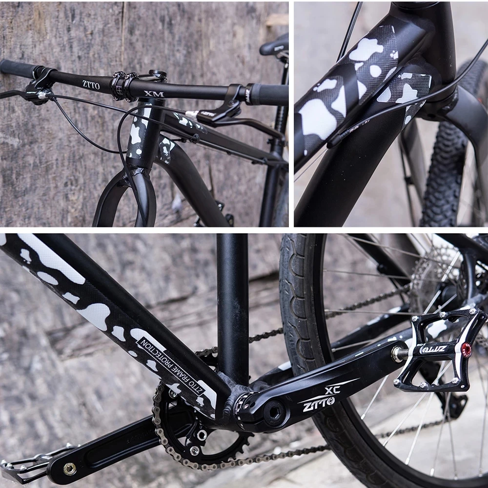 ZTTO Bicycle Protective Film Bicycle Frame Protector Scratch-Resistant Sticker Removeable MTB Road Bike Push Guard Frame Cover