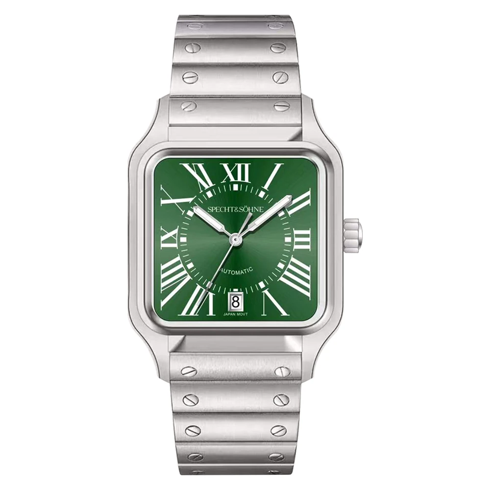 Specht & Sohne Nieuwe herenhorloges Japan Miyota 8215 Movt Mechanische horloges Roestvrij staal 50M Waterdicht Relogio Masculino