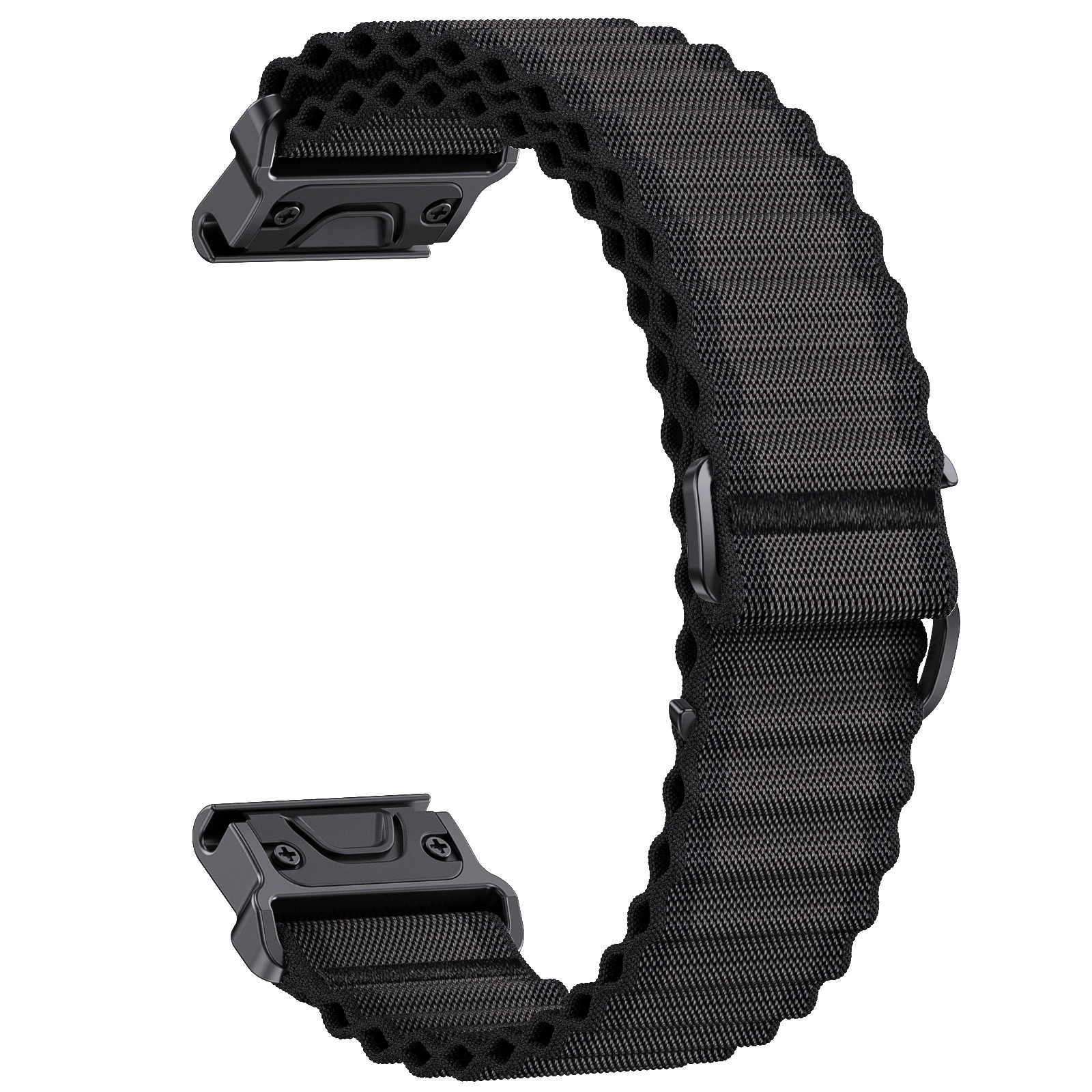 Ocean nylon woven watch strapGarmin Fenix8 8X 7 7X Pro 6 6X 5 5X Plus 47mm 51mmQuickFit strap instinctive 2 replacement bracelet