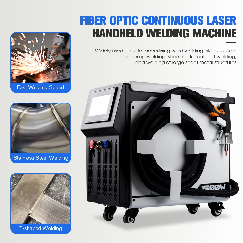 All In One Handheld Laser Welding Cutting Cleaner Continuous Working Capacity Metal Furniture Factory Daily Processing Equipment