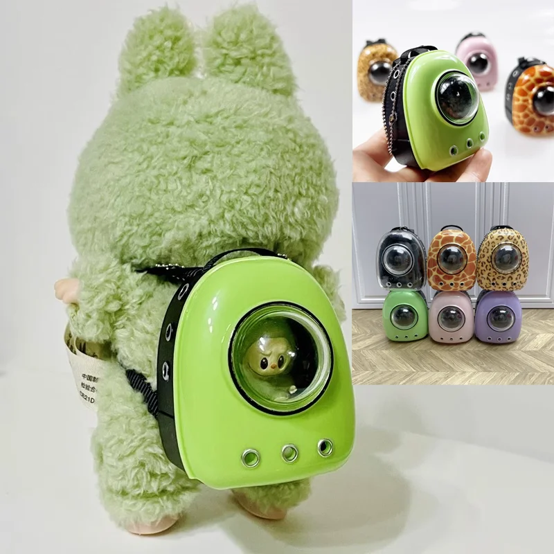 

Mini Backpack For Labubu V1 V2 V3 1:12 Simulation Pet Cat Backpacks Diy Doll Clothes Outfit Dolls Decoration Accessories Gifts