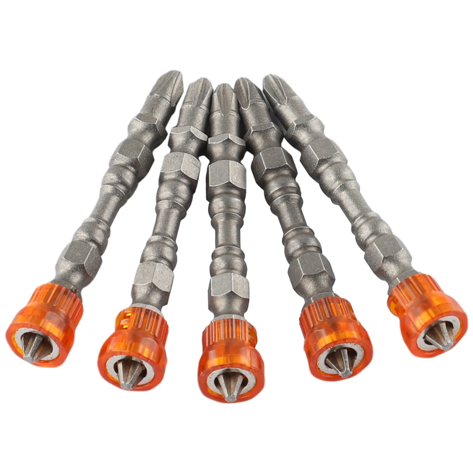 

5pcs 65mm PH2 Magnetic Batch Head Cross Screwdriver Bits Cross With Magnetic Ring Double-Head Alloy Steel Hand Drill Bit