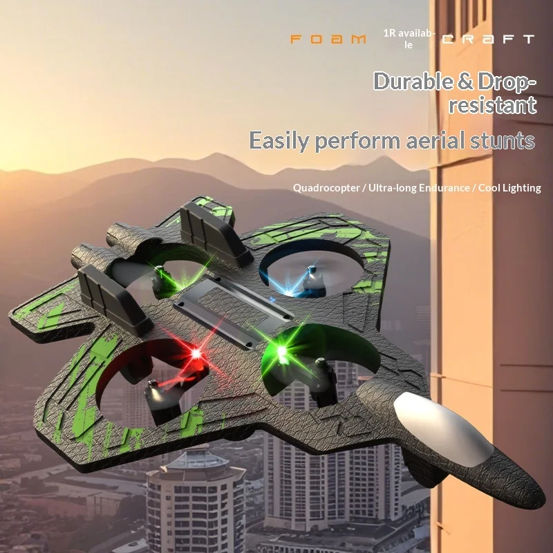 Remote Control Gravity Stunt Foam Drone Four Axis 360 Rolling Colorful Led Light Rechargeable Crash Resistant Outdoor