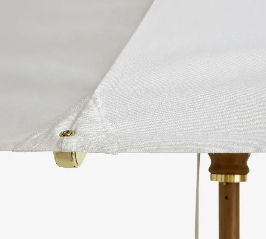 Premium 10' Rectangular Outdoor Patio Umbrella with Teak Frame