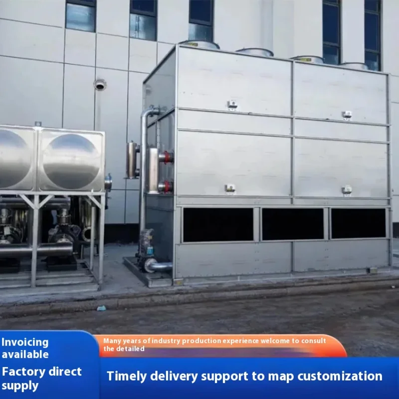 Processing customized fiberglass cooling tower cross flow type Cold water tower industrial cooling tower Compact structure, ener