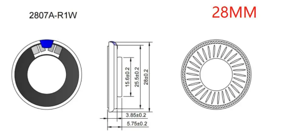 초박형 스피커 0.5W 1W 8ohms 32R 16R 8R 스피커 직경 20mm 23mm 26mm 27mm 28mm 30mm 32mm 36mm 40mm 50mm 57mm 스피커