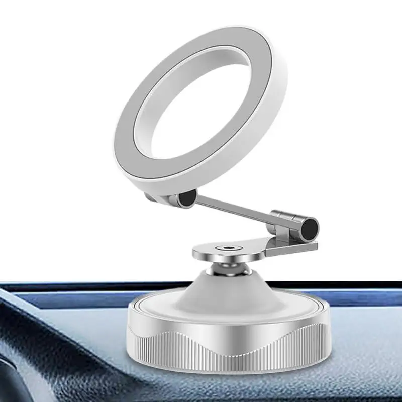 

Vacuum Magnetic Phone Holder Magnetic Phone Bracket For Car 360-Degree Rotation Dashboard Smartphone Stand Vacuum Suction Cup