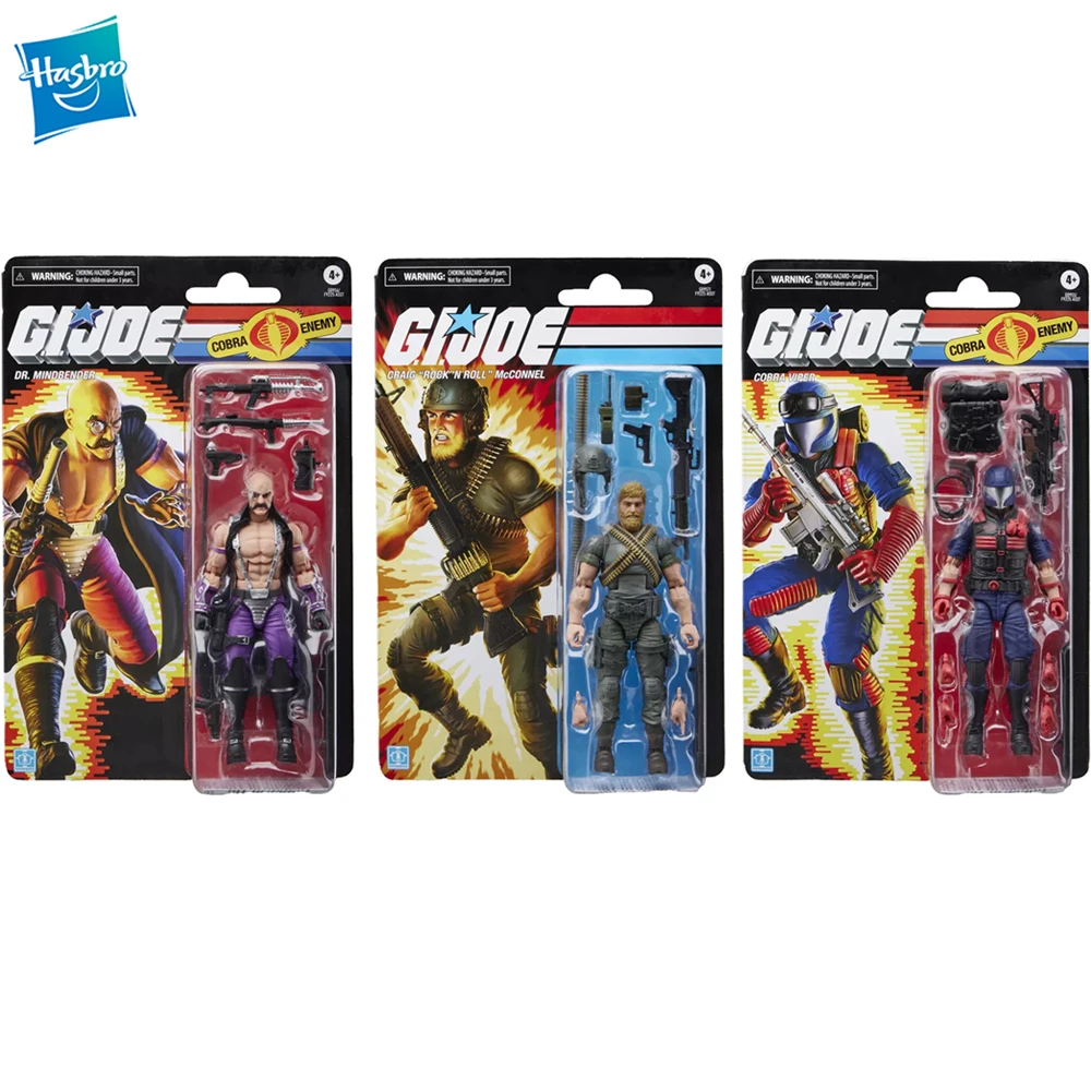 Передзаказ G.i. Joe Classified Series Ретро Cardback Craig Rock N Roll Mcconnel Cobra Viper Dr. Mindbender 6-дюймовая фигурка