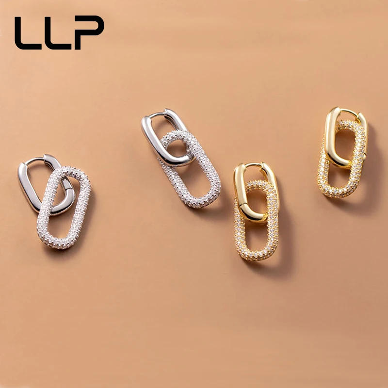 925 Sterling Silver U-Shaped Earrings Charming Charm Stylish Earrings Ladies High Jewelry Birthday Gift