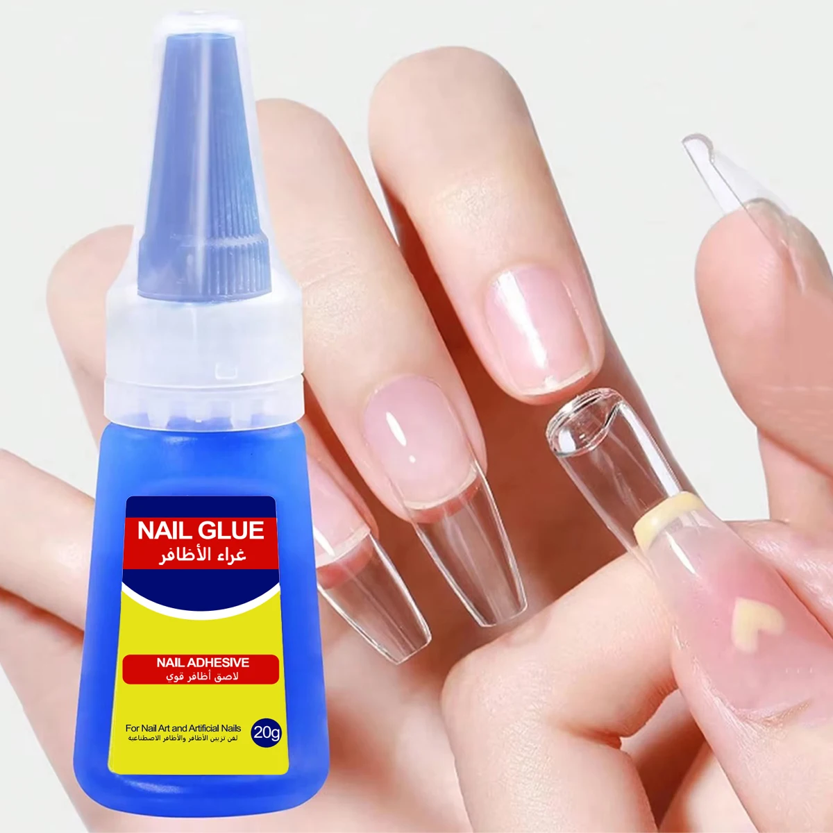 1/2/6pcs 20g Super Strong Nail Glue For False Nails Soft Nail Tips Gel Quick Drying Waterproof Long-Lasting Easy To Use Adhesive
