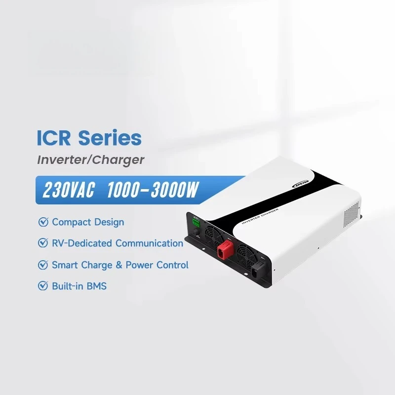 ICR Series Inverter/charger Pure Sine Wave Car Inverter 3KW 3000W 12V to 230VAC DC/AC Solar Inverter for RV Systems