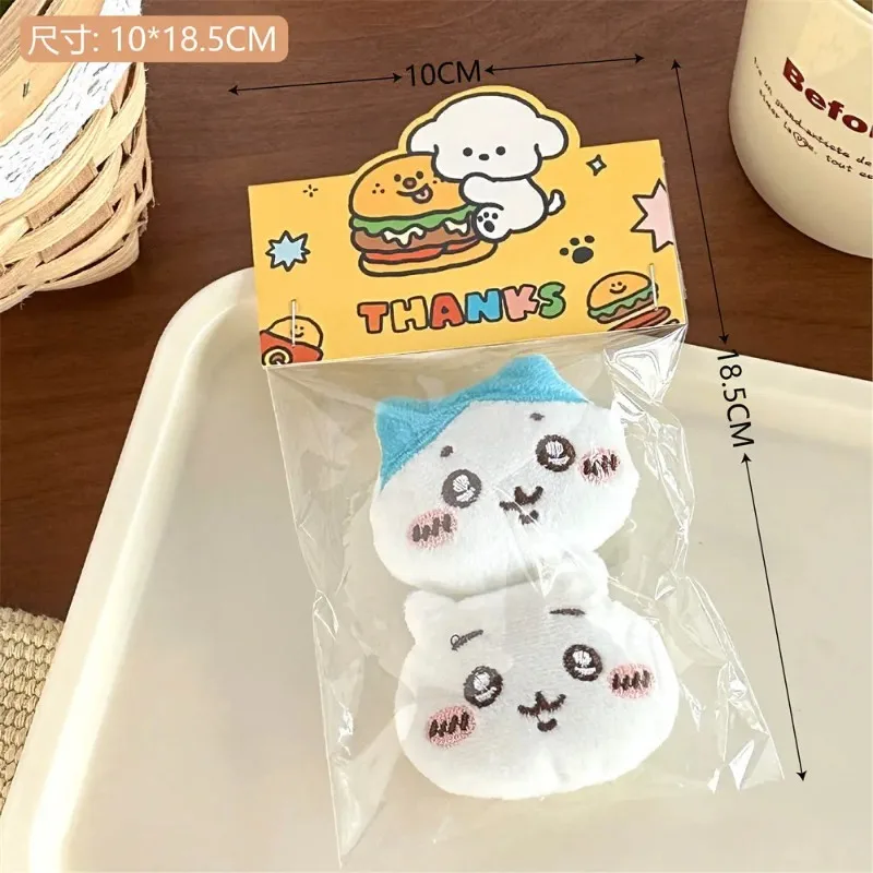 2/3pcs Chiikawa Cute Cartoon Brooch Set High-Quality Girl Back Packaging Versatile Dolls Scarf And Clothes Pins Accessory