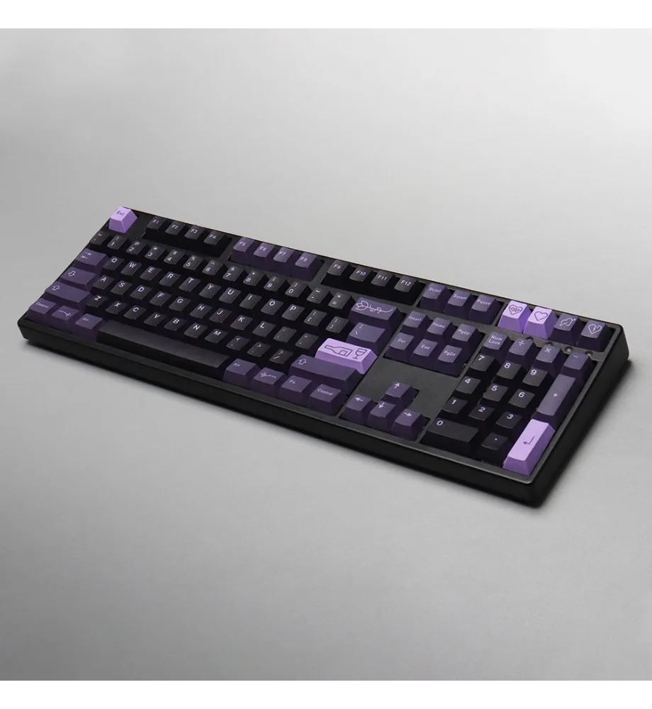 Keycap personality sublimation full set of mechanical keyboard cap first love keycap purple original height PBT
