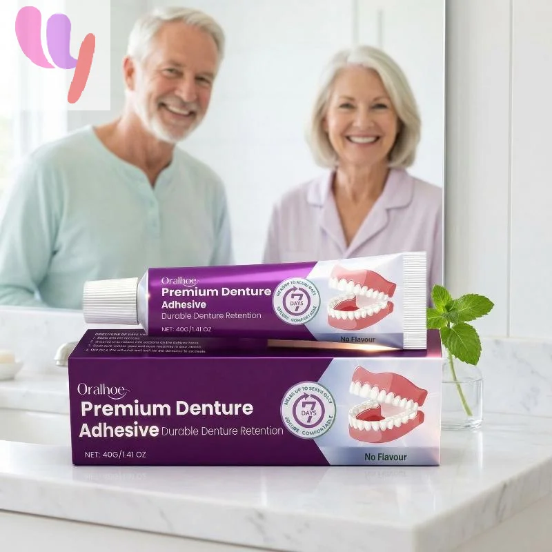 New Oralhoe Comfort Denture Adhesives Glue Teeth Care Thermoplastic Denture Silicone Reline Kit Adhesive Cushion Friction