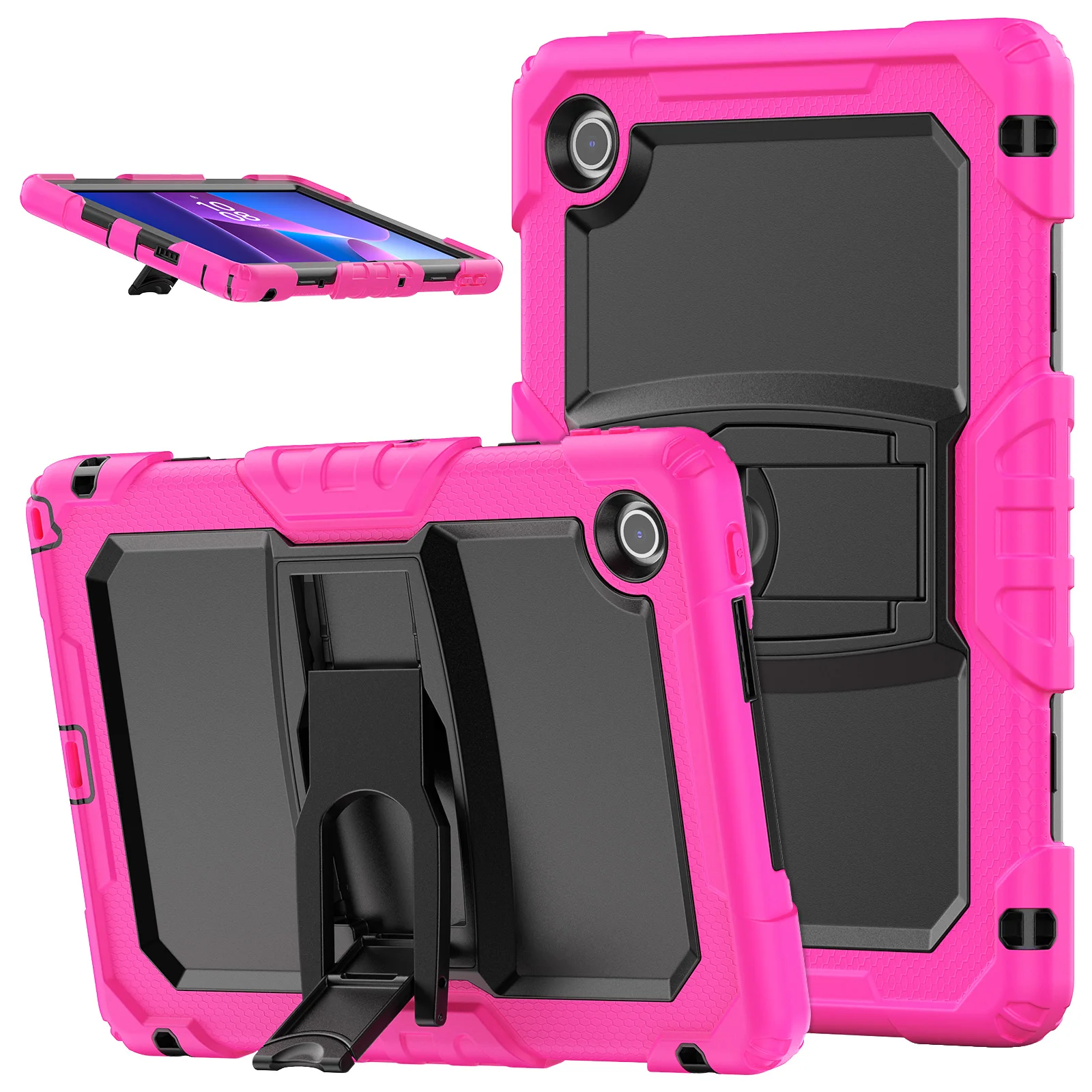 

Rugged Stand Tablet Case For Lenovo Tab 10.1 2025 K10C TB311XU TB311FU Heavy Duty Kickstand Cover 3-Layers Protection Shockproof