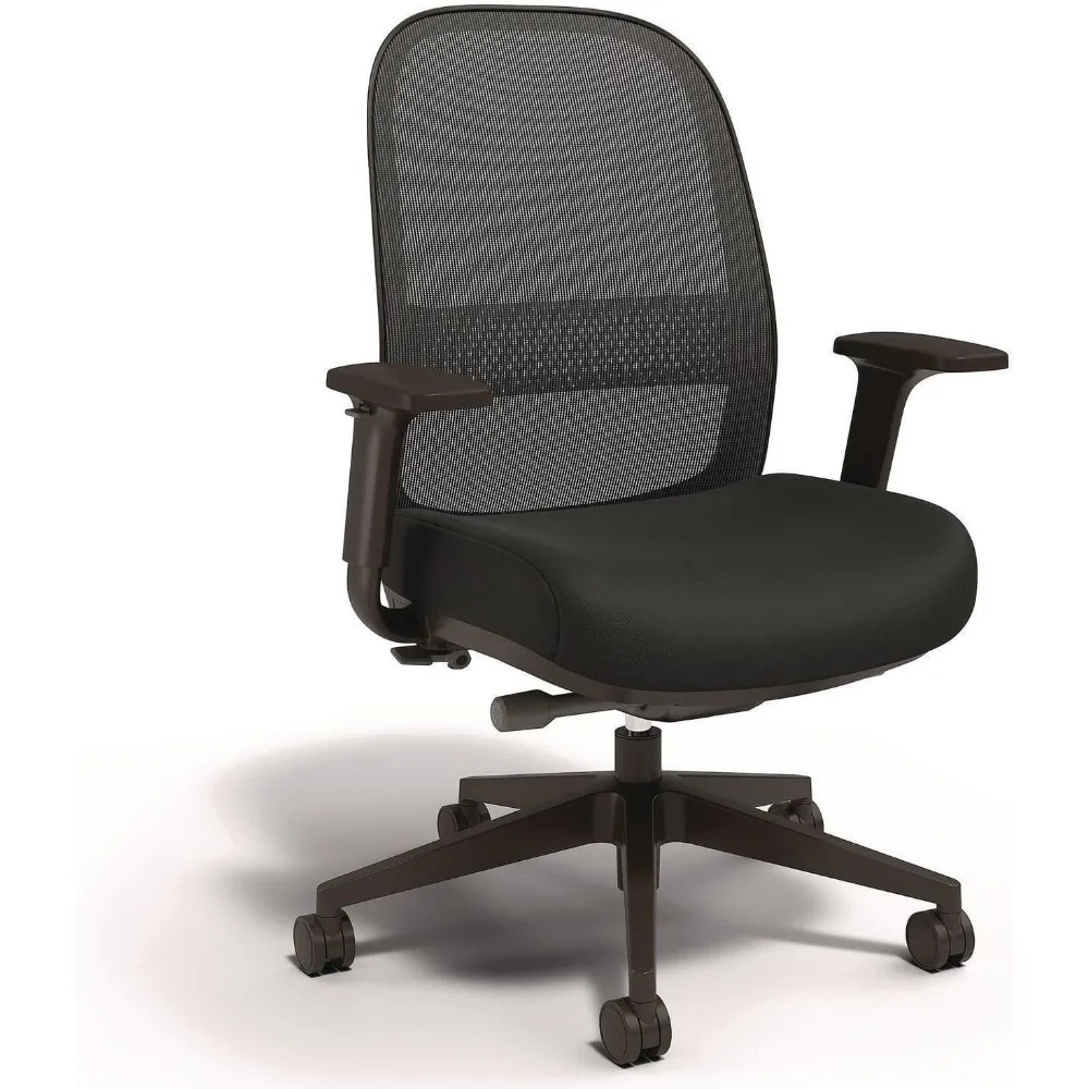 

Alera Kempton Ergonomic Mesh Back Office Task Chair, Swivel Recling Computer Desk Chair, Adjustable Seat Height, Supports Up to