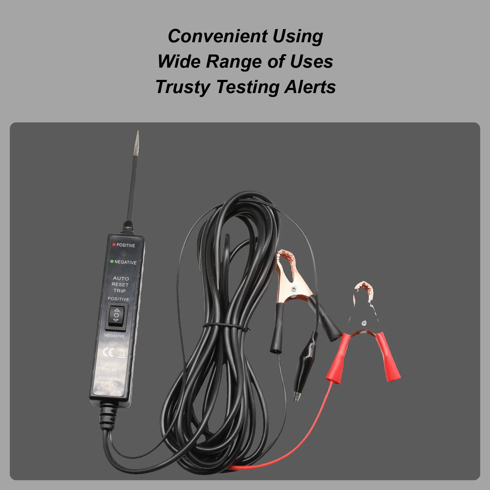 

For Suitable For 6-24v Automotive Circuit Tester 624V Wire Tester Electrical Tool Precise Digital Detector Gauge Meter Plug