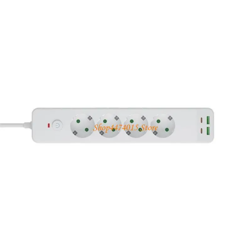 

EU plug socket 4 socket electrical socket without extension cord with PD/USB port in two specifications
