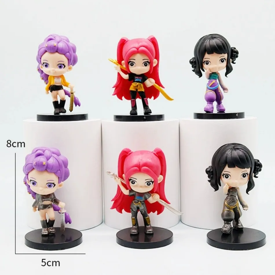 KPOP ウィッチハンティンググループ、サジャボーイズ、スーパースター ルミ PVC アクションフィギュア おもちゃ アニメ フィギュア ドール ファンへのギフト用 HOT 6個セット