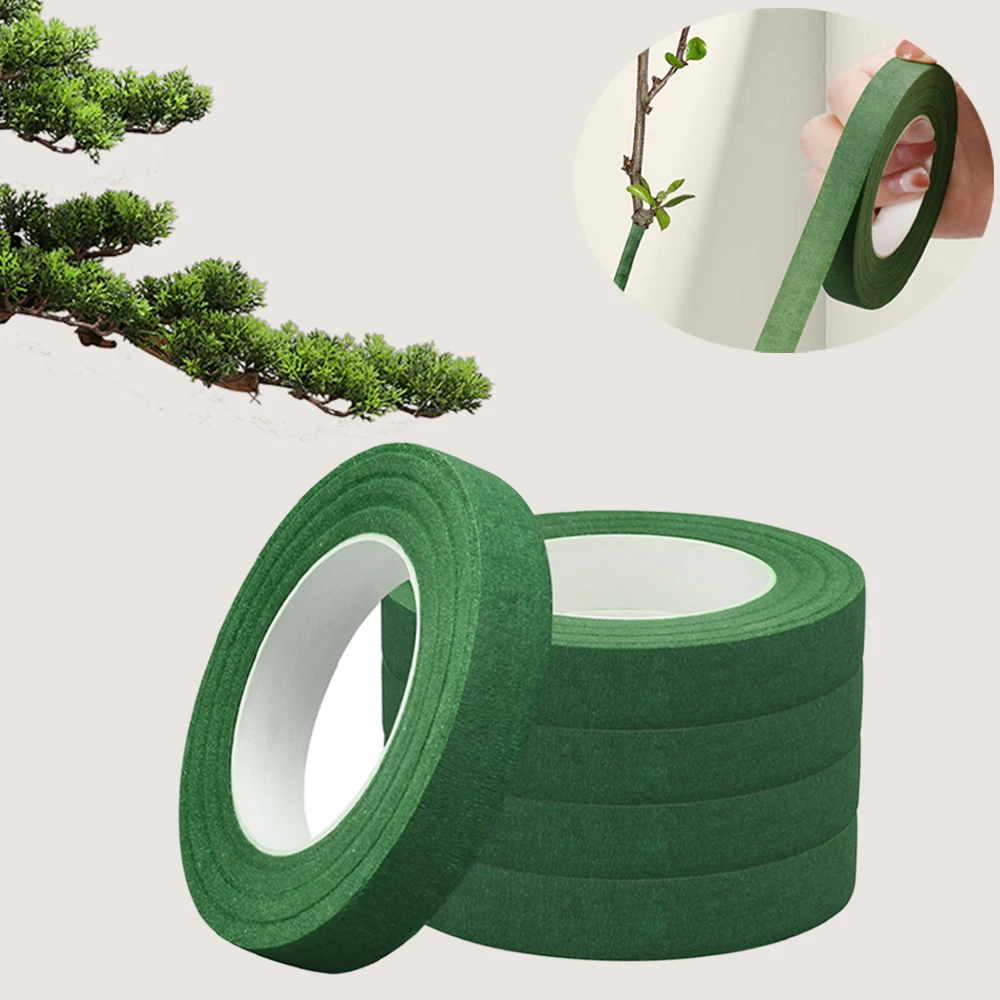 

12mm Floral Tape 30m Green Decoration Flowers Artificial Bouquet Stem Florist Party Wedding Self-Adhesive Packaging