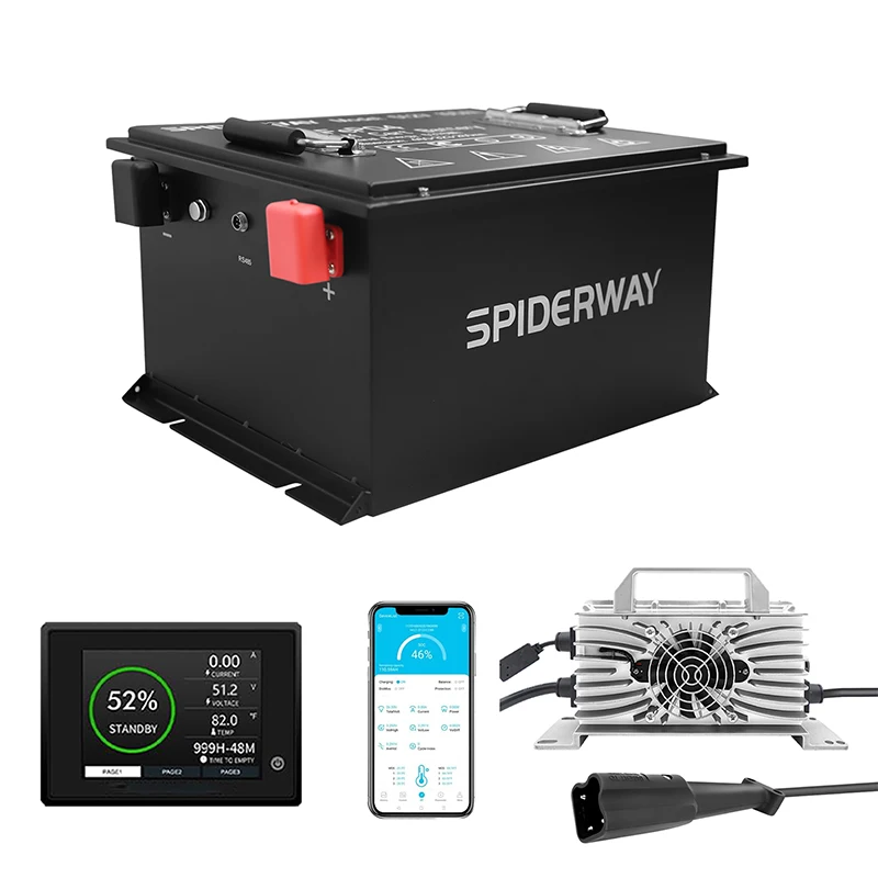 

48 Volt 150Ah LiFePO4 Lithium Battery for EZGO TXT Golf Cart W/ 25A Fast Charger