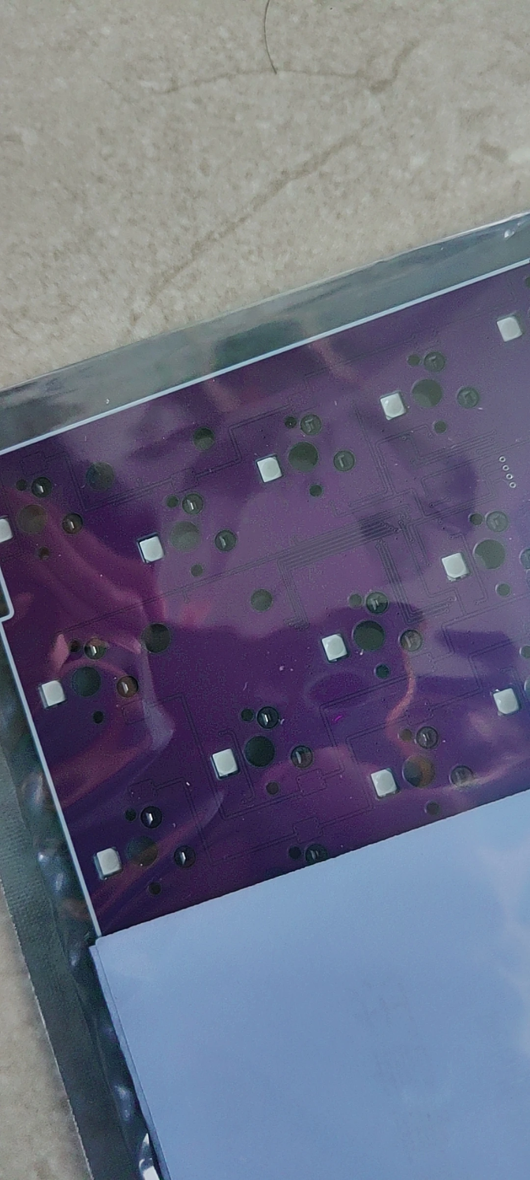 RGB hotswap PCB compatible for QK65 Keyboard VIA Remap Wired ANSI layout 6.25u