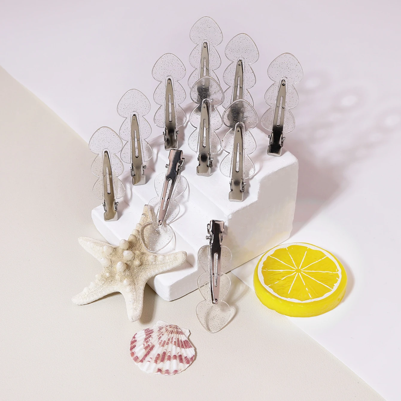 10 قطع مشبك شعر بدون تجعد، مشابك شعر على شكل شجرة معدنية للشعر الرقيق السميك، إكسسوارات لطيفة للنساء، خاصة للشعر المستعار الحقيقي #5