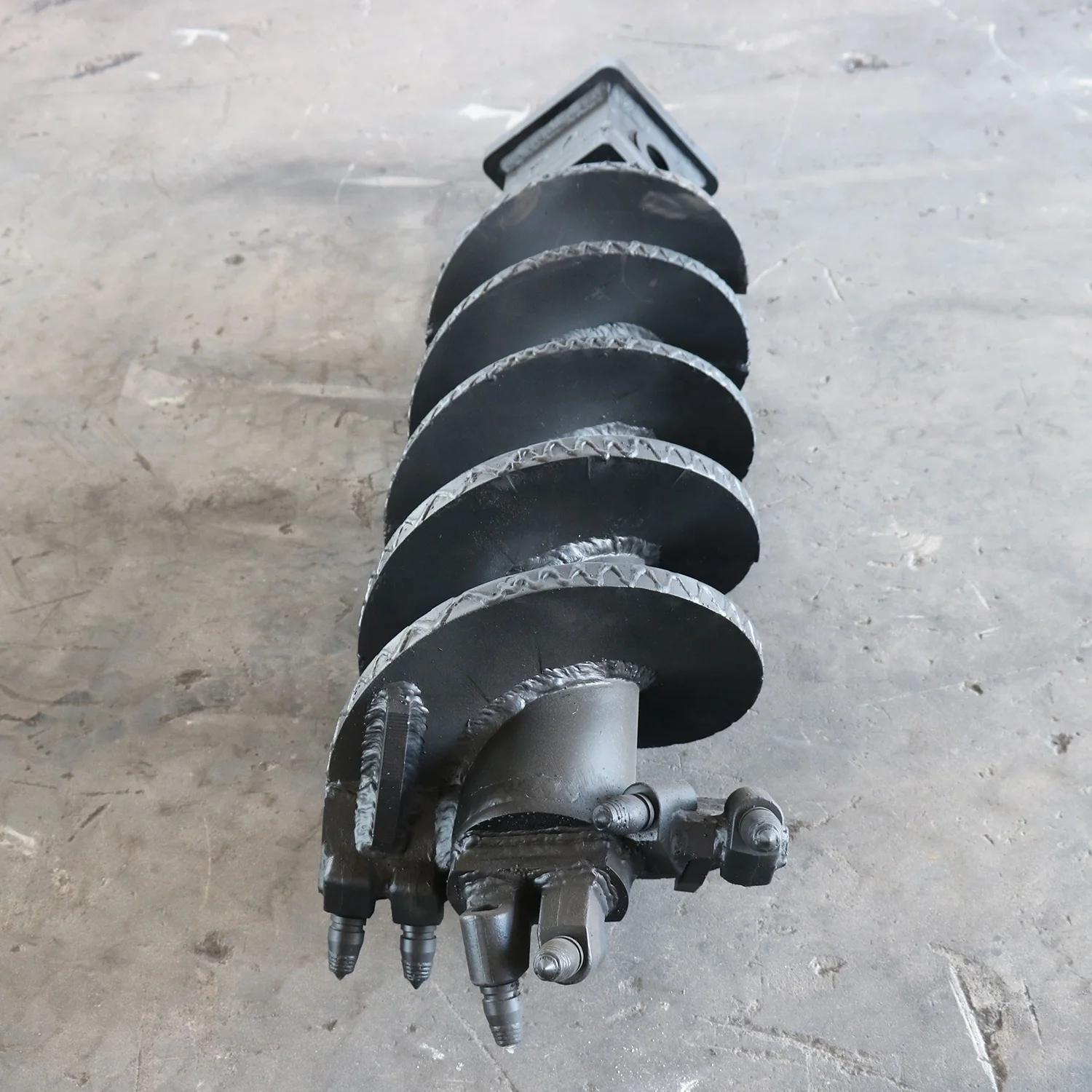 Double Start Straight Rock Auger Bullet Teeth 600-1200mm for Rotary Drilling Rig Weathered Formation