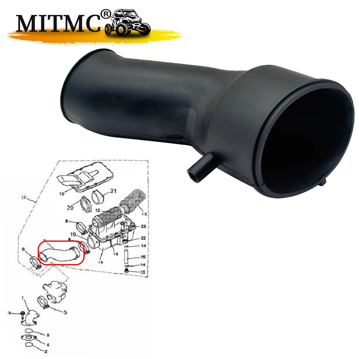 ZŁĄCZE FILTRA POWIETRZA Dla Linhai 400 ATV QUAD GO KART Linhai Kod 27448