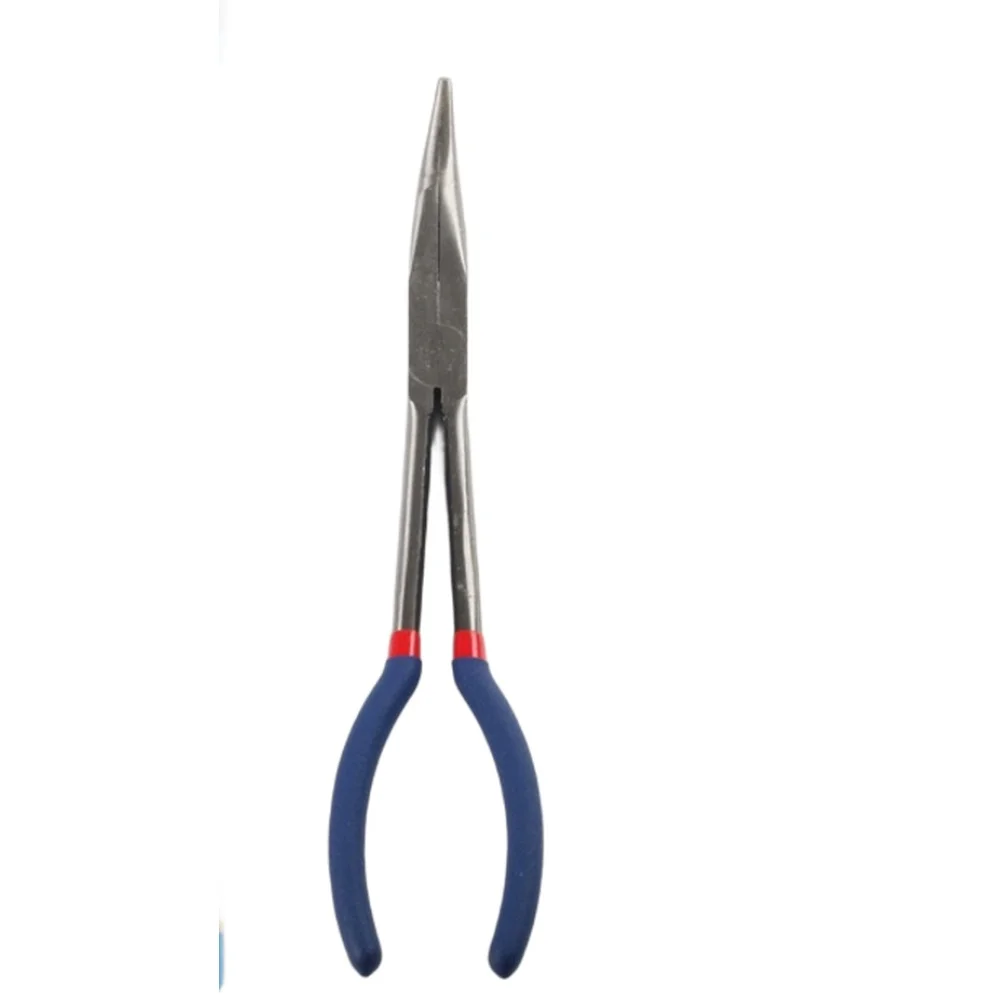 280mm Long Nose Pliers Set with 45 Degree Bent Tip and 90 Degree O Ring Clamp Head for Mechanical Assembly and Repair