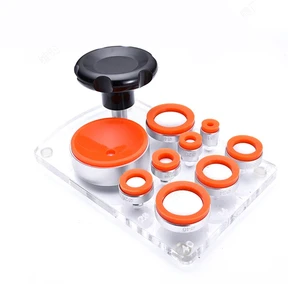 1Pcs Watch Back Case Press Opener Crystal Glass Closer Fitting Repair Kits Watchmaker Tool With 8 Gland