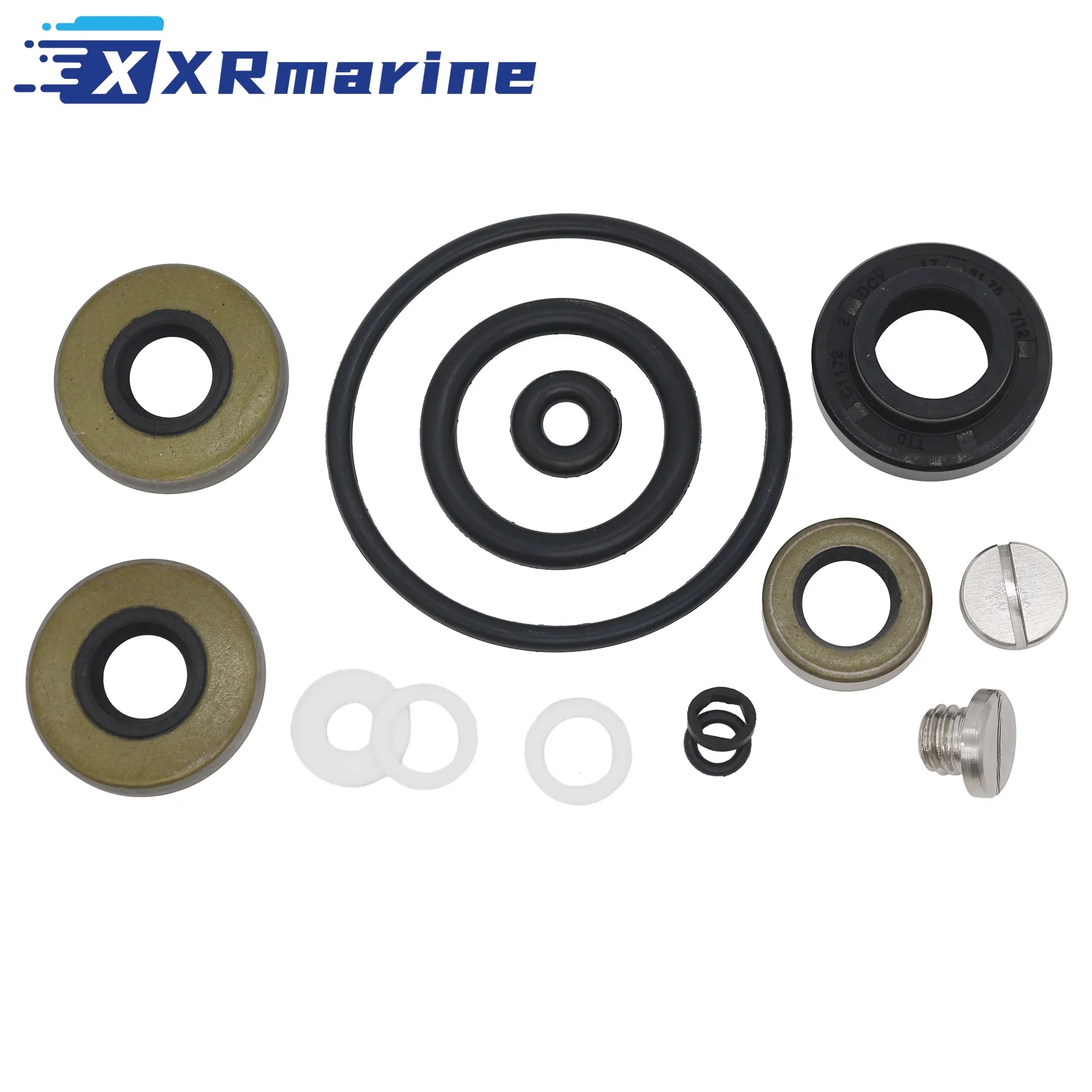 For Johnson Evinrude 8-9.9-10-15 HP Lower Unit Gearcase Seal O-ring Kit 396350 Sierra 18-2656