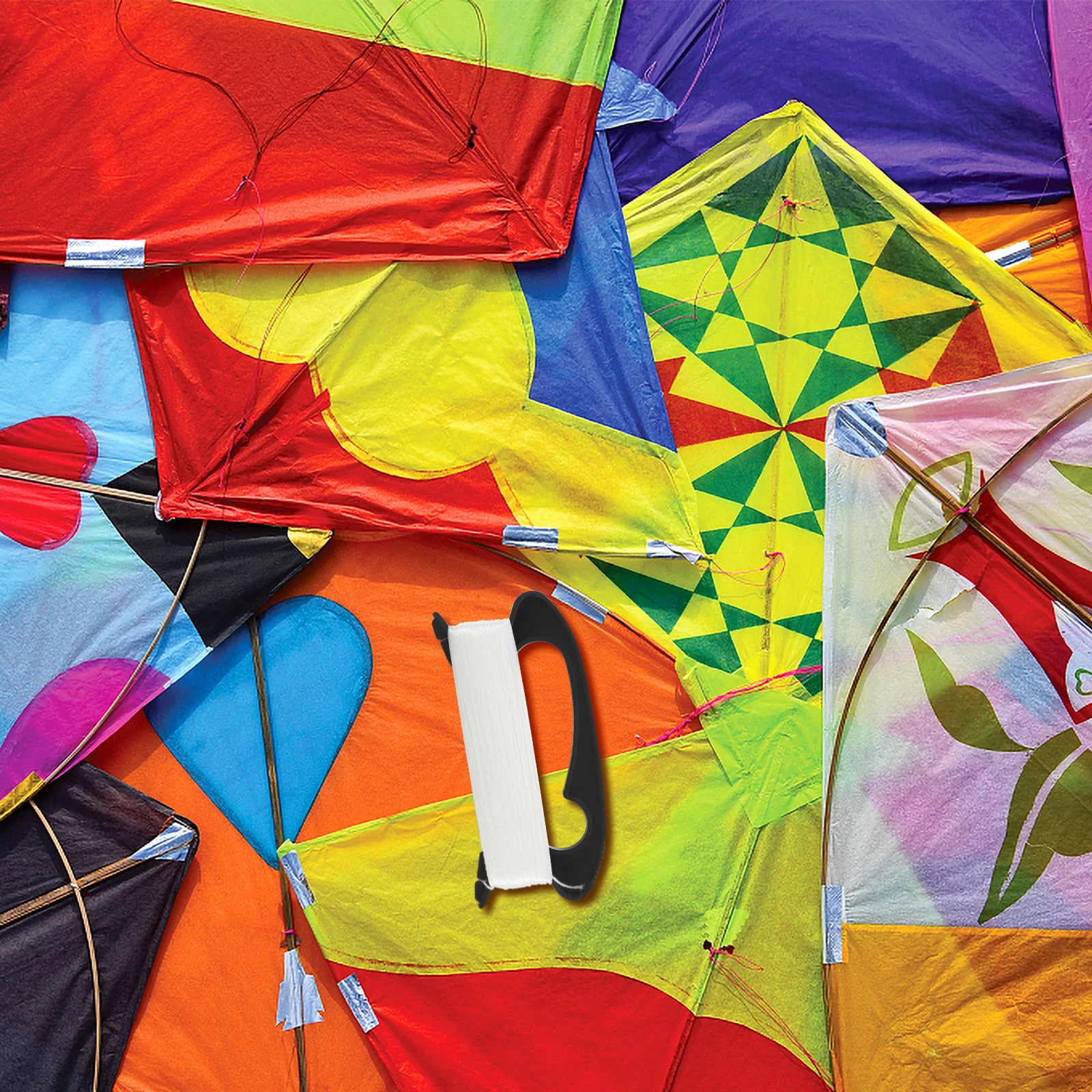 Carrete de línea de cometa de 50 metros, accesorio portátil ligero y duradero para amantes de los voladores, gran herramienta para deportes al aire libre, carrete de cometa