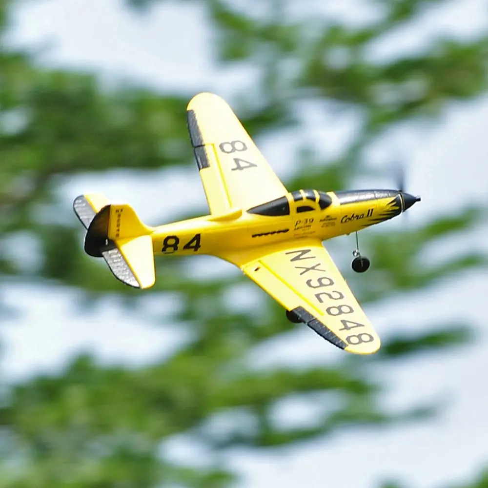 Top rc hobby 402mm mini p39 2,4g 4ch 6-achsen gyro ein schlüssel kunstflug u-turn epp skaliert warbird rc flugzeug rtf kompatibel opentx