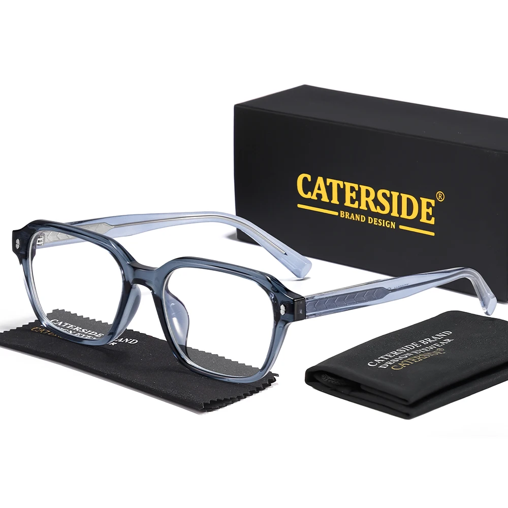 

CATERSIDE New Fashion Small Square Optical Glasses Frame Men's Anti Blue Light Reading Glasses Women's Daily Decorative Eyewear