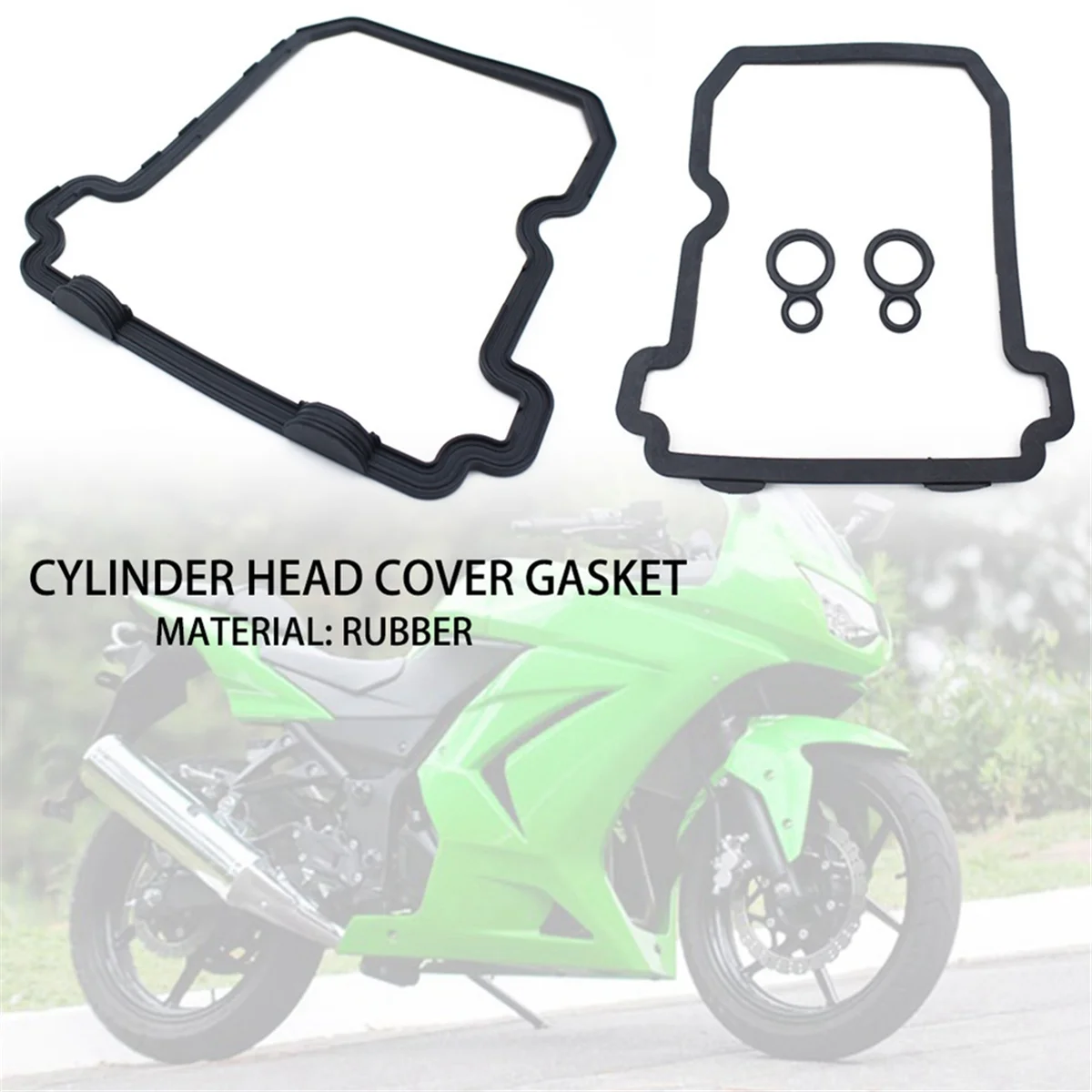 SCLS 11061-0282 Motorcycle Cylinder Head Cover Gasket for EX250 250 2008 -2012 EX300 300 2013-2017