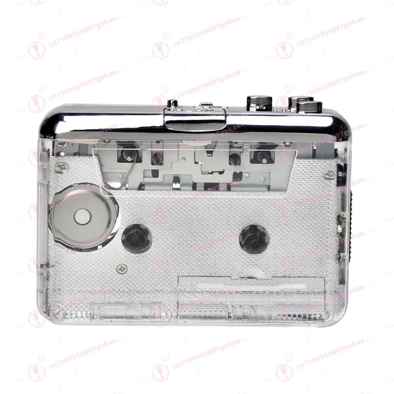 

Портативный кассетный плеер TON010 с функцией записи на MP3, полностью прозрачный корпус, USB-устройство для преобразования кассет в формат MP3, музыкальный плеер для кассет.