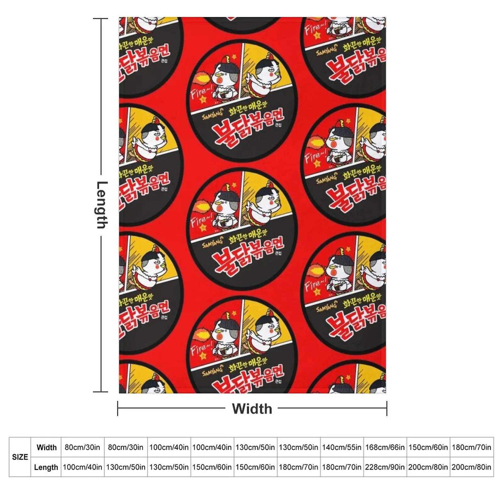 Spicy Noodles! Throw Blanket Bed Fashionable For Decorative Sofa Decoratives for babies Picnic Heavy Blankets