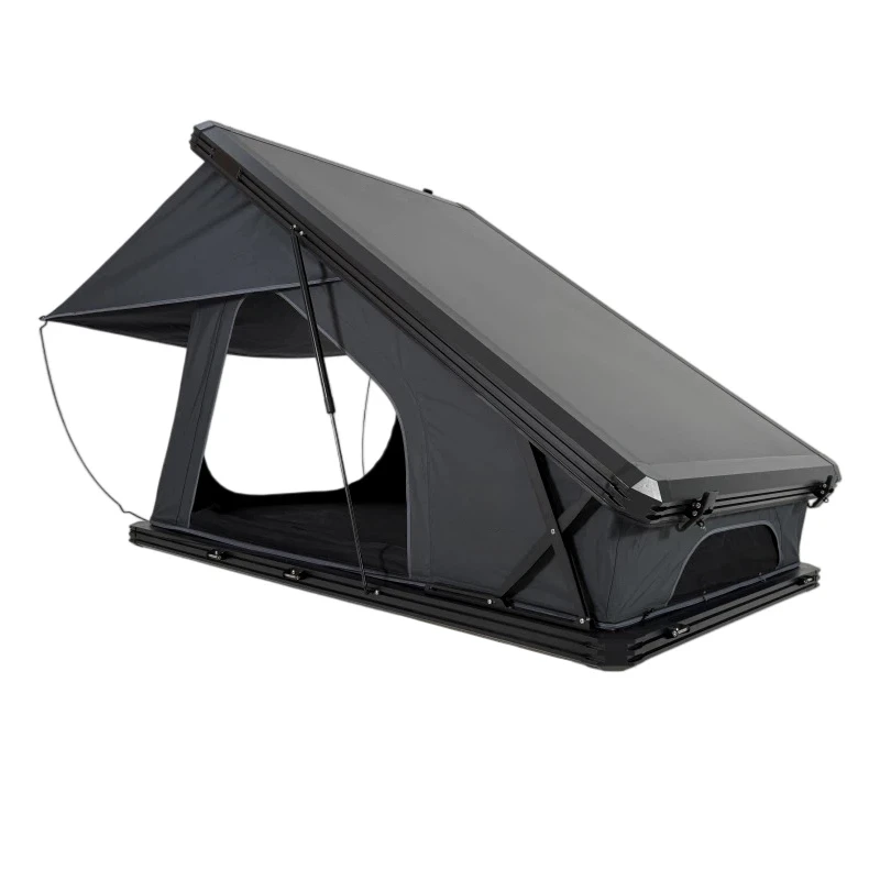 X-Hinge Wedge Aluminum Hardtop Rooftop Tent 4 Person Hard Shell Roof Tent Offroad Overland Camping