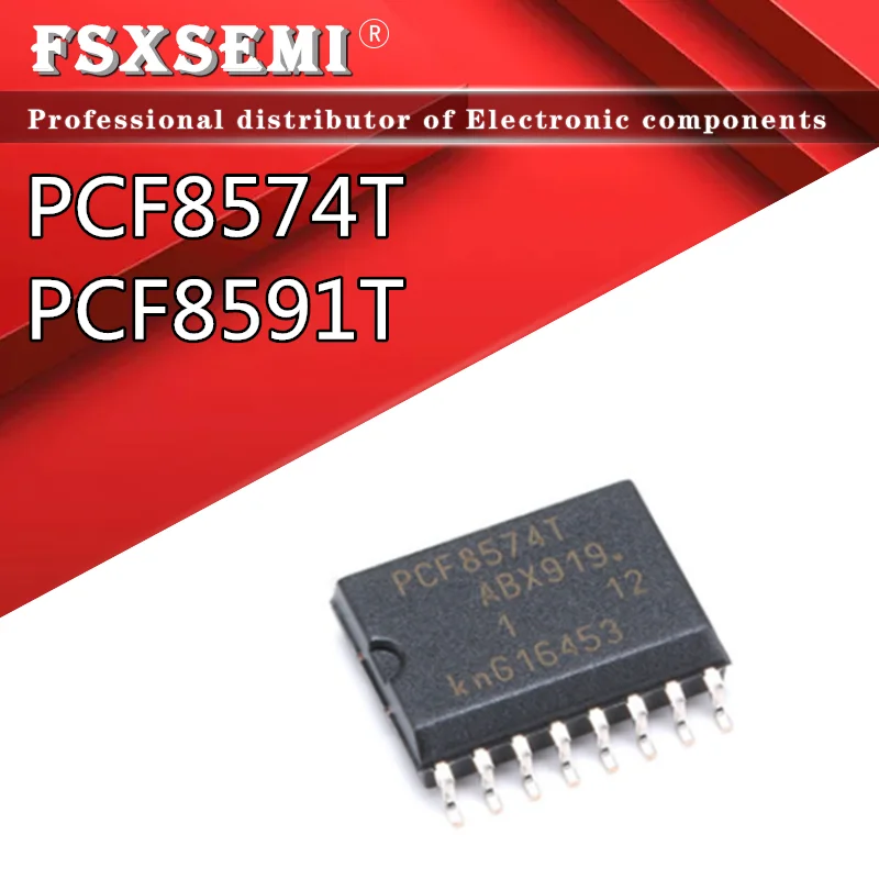 

5pcs/lot PCF8574T PCF8591T PCF8574AT Remote 8-bit I/O expander for I2C-bus SOP-16