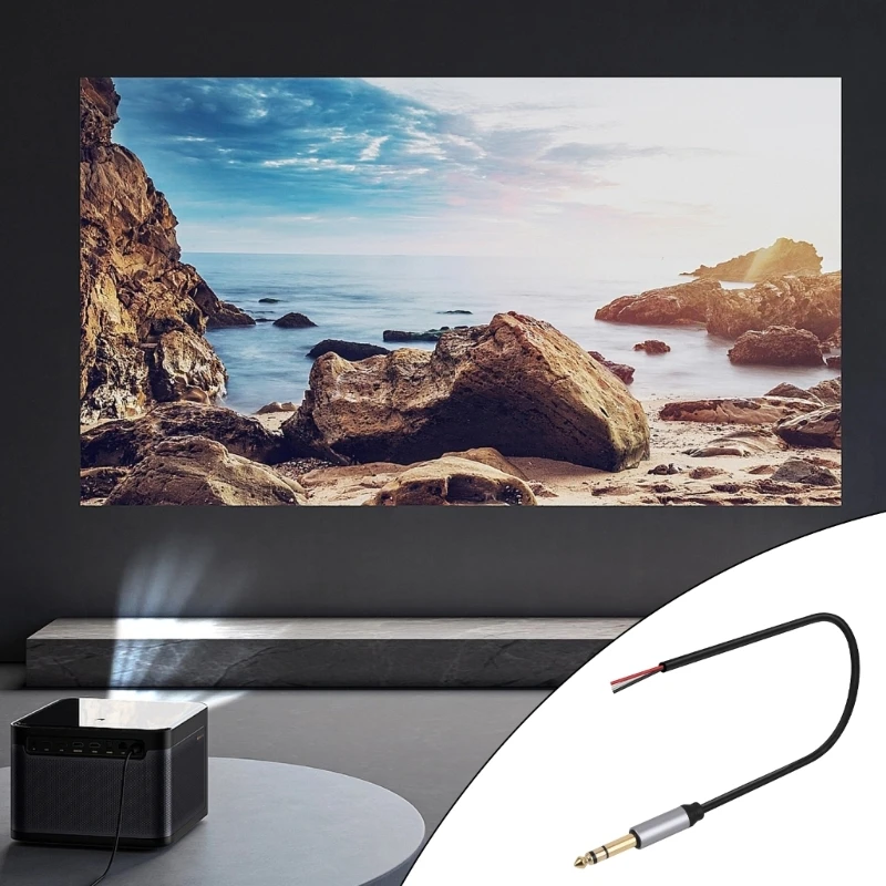 6,35 мм 1/4 "моно TRS штекер для оголенного провода стерео динамик гитарный кабель 30 см Прямая поставка