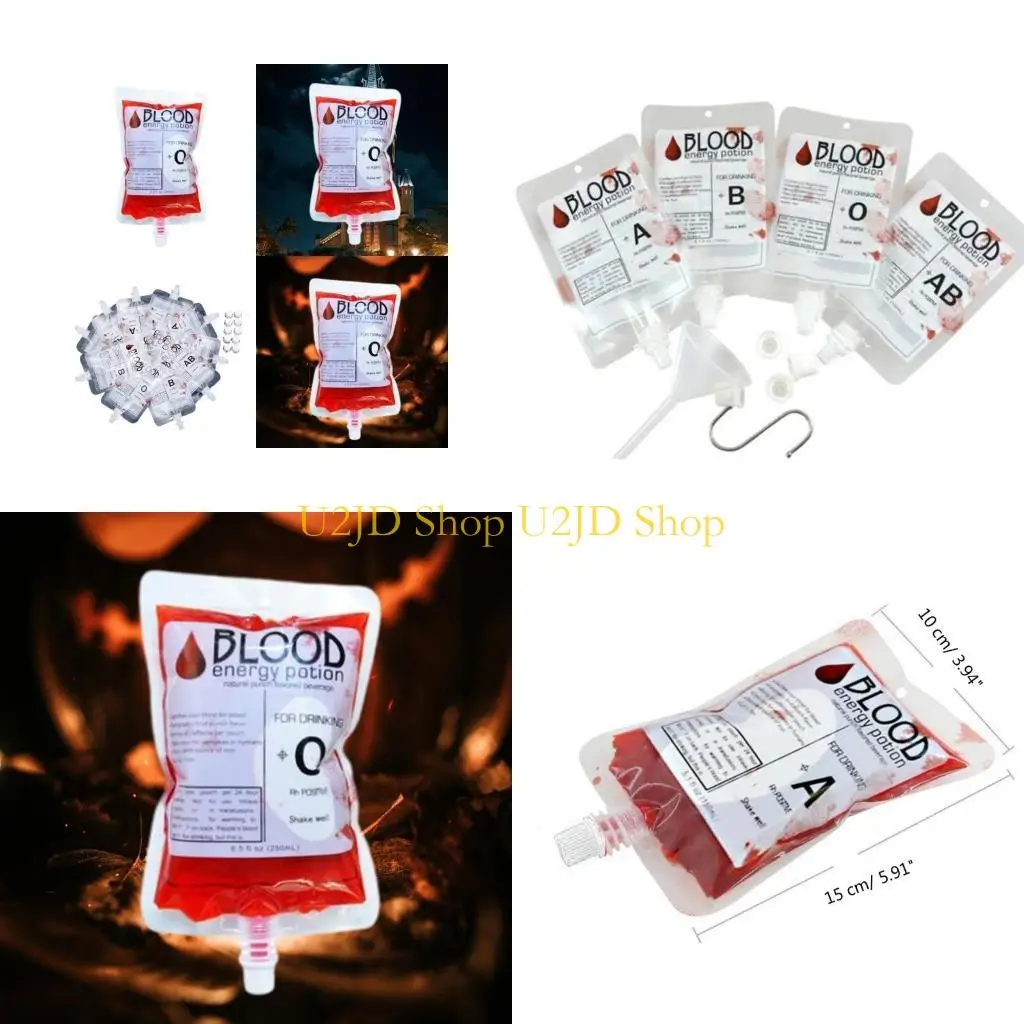 

U2JD Halloween Container Juice Prop for Vampire Corpses Theme Party Decoration