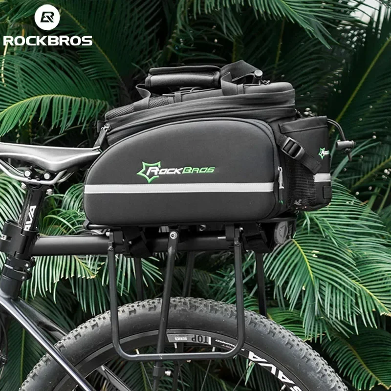 ROCKBROS Fahrrad-Gepäckträgertasche 35L Große Kapazität mit Regenschutz, Multifunktionale Wasserdichte Reisetasche, Fahrradzubehör