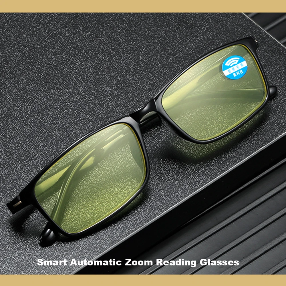 Smart Automatische Zoom Brillen Anti-Blau Licht Lesebrille Männer Frauen Optische Spektakel Intelligente zoom + 1,0 bis + 6,0 Brillen