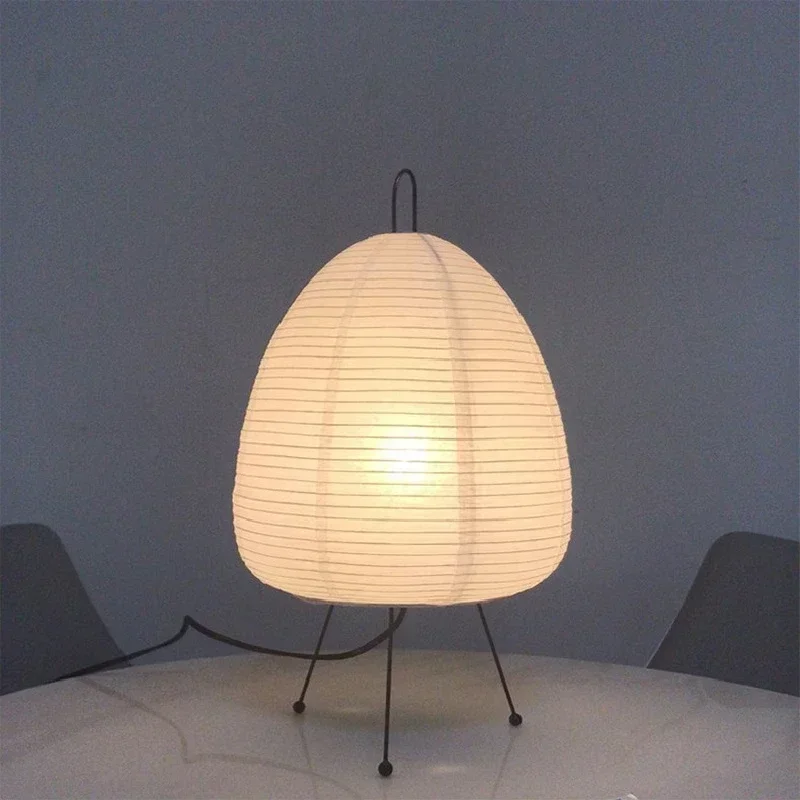 

Rice Paper Led Table Lamp Living Room Bedroom Bedside Study Hotel Homestay Art Creative Decor Tripod Floor Lamp