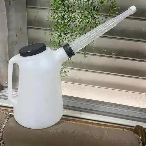 

Набор: емкость для масла на 2 кварта и воронка – гибкий автомобильный дозатор масла с крышкой и колпачком – мерный контейнер для моторного масла