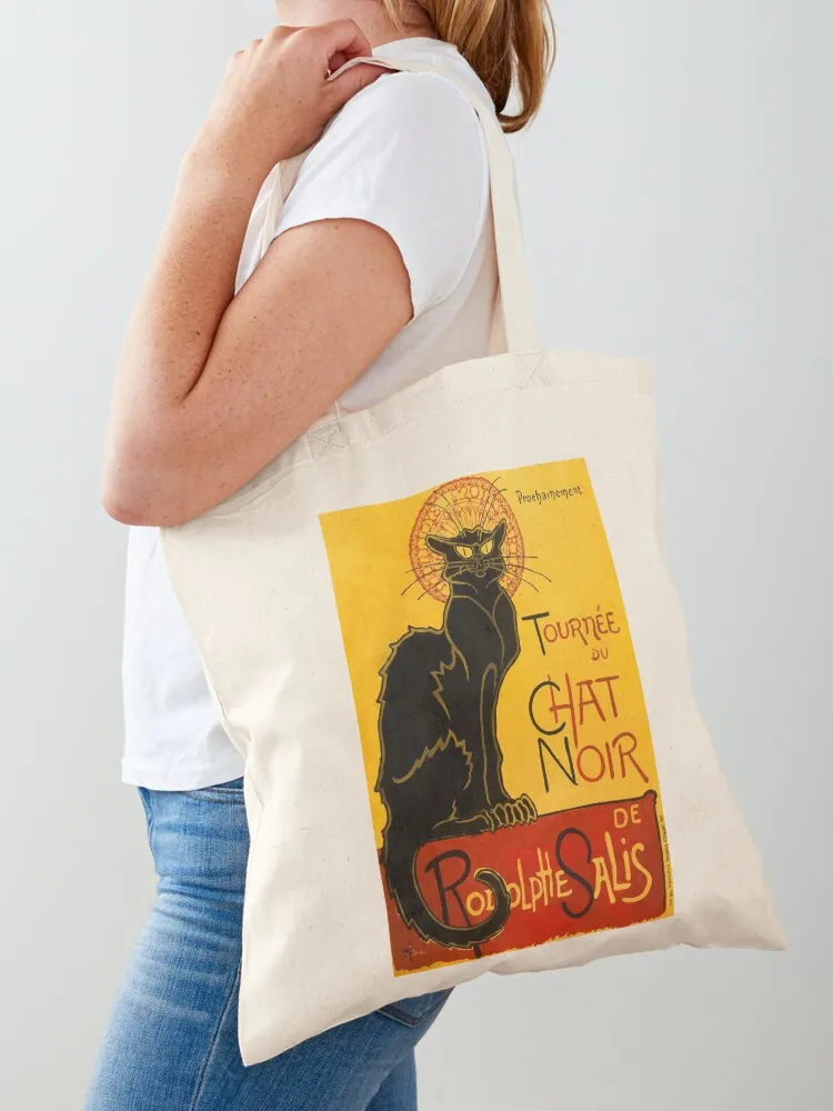 Vintage Le Chat Noir Tote Bag Canvas stote bag Cloth bag Canvas custom fabric Canvas Tote