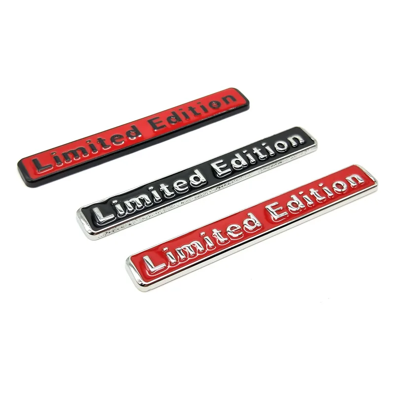 3D Metalen LIMITED EDITION Embleem Badge Auto Stickers Sticker voor BMW Audi Honda Opel Toyota Mercedes Mazda Nissan Hyundai Ford Jeep